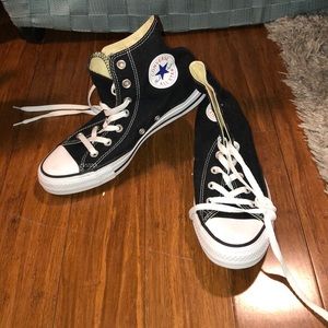 Black converse high tops brand new